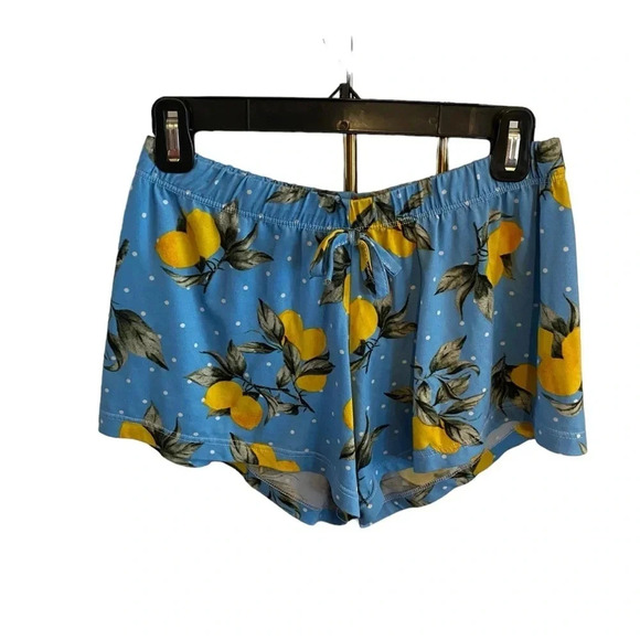 Sweet  blue , lemon print pajama short set - Picture 4 of 8